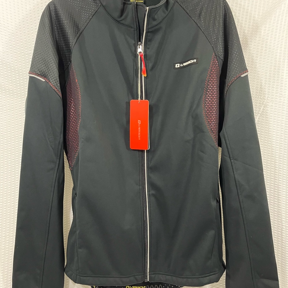 LAMEDA Women’s Windproof Cycling Jacket Black Thermal Softshell Size 2XL XXL